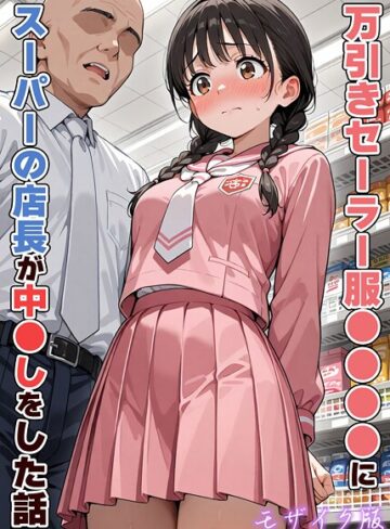 AIザッハトルテ❤万引きセーラー服●●●●にスーパーの店長が中●しをした話 モザイク版｜フルカラー